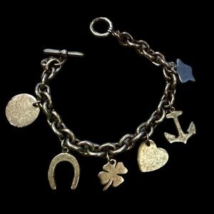 Vintage Silver Charm Bracelet